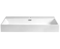 SAPHO AQUATIC umyvadlo, litý mramor, 90x46cm, bílá (3)