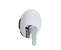 Sprchová podomítková baterie bez přepínače, Zuna, Mbox, kulatý kryt, chrom