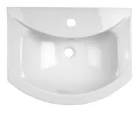 AQUALINE ZERO keramické umyvadlo nábytkové 55x43,5cm, bílá (4)