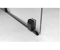 POLYSAN ROLLS BLACK sprchové dveře do prostoru 1200 mm, výška 2000 mm, čiré sklo (6)