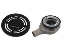 POLYSAN FLEXIA vaničkový sifon, průměr 90mm, DN40, kruhová krytka černá POLYSAN FLEXIA vaničkový sifon, průměr 90mm, DN40, kruhová krytka černá