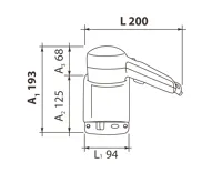 EMPIRE VIENTO 2 HOTELOVÝ FÉN ZÁVĚSNÝ ABS PLAST BÍLÝ (9)