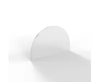 Sklo pod kamna - FLAMINGO Oblouk 700x450 mm, fazeta / R350 / 6 mm (1)