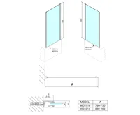 POLYSAN DEEP boční stěna 900x1650mm, čiré sklo (6)