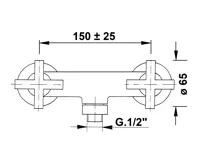 SAPHO AXIA nástěnná sprchová baterie, chrom (2)
