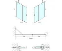 POLYSAN ZOOM sprchové dveře 1500mm, čiré sklo (11)