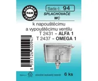 Hartman Sada č.  94: sada těs.k napoušť.a vyp.ventilu WC - ALFA-OMEGA