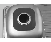 AQUALINE Nerezový vestavný dřez s odkapem 58x18x48cm (5)