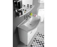 AQUALINE ZERO 86 keramické umyvadlo nábytkové 86x50cm, bílá (4)