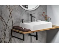 SAPHO TWIG umyvadlo, litý mramor, 60x47cm, kryt výpusti, bílá (4)