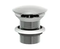 SAPHO MINIMAL umyvadlová výpust 5/4“, neuzavíratelná, velká krytka, tl.30-60mm, nerez mat SAPHO MINIMAL umyvadlová výpust 5/4“, neuzavíratelná, velká krytka, tl.30-60mm, nerez mat