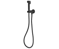 SAPHO Podomítková bidetová baterie se Stop sprškou, kulatá, progresivní kartuše, černá mat (3)