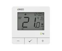 ENGO Controls Programovatelný termostat E4-W, teplo/chlad, 230V, bílý ENGO Controls Programovatelný termostat E4-W, teplo/chlad, 230V, bílý