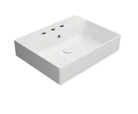 GSI KUBE X keramické umyvadlo 60x47cm, 3 otvory, bílá mat