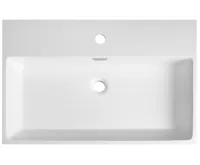 SAPHO AQUATIC umyvadlo, litý mramor, 70x46cm, bílá (4)