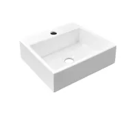 Umyvadlo na desku i zavěšení bez přepadu, 330x290x110 mm, keramické