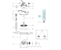 Bestway Bazénová hadice bílá 0,7 m / 32 mm (1)