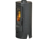 PLAMEN PLAMEN Litinová krbová kamna TARA - černá (1)