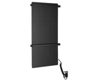 SAPHO ELMIS elektrický sušák ručníků 400x800 mm, 120 W, hliník, černá mat