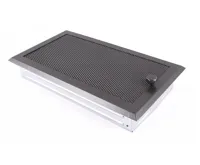 HS Flamingo Krbová mřížka 16x32 cm, grafit s žaluzií