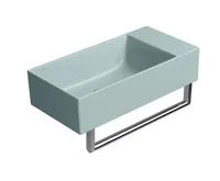 GSI KUBE X keramické umývátko 50x25cm, bez otvoru, pravé/levé, ghiaccio mat (4)