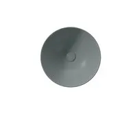 GSI PURA keramické umyvadlo na desku vysoké, průměr 42cm, agave mat (1)