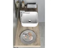 SAPHO PRATA keramické umyvadlo na desku, 39,5x39,5cm, bílá (5)