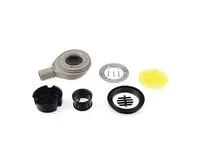 POLYSAN FLEXIA vaničkový sifon, průměr 90mm, DN40, kruhová krytka nerez mat (1)