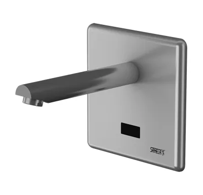 SANELA Automatická nástěnná umyvadlová baterie s elektronikou ALS, délka výtoku 170 mm, 6 V