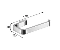 GEDY SAMOA držák toaletního papíru, chrom (6)