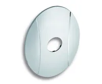 NOVASERVIS Kryt podomítkového boxu OVAL chrom - KRYT0050A,0