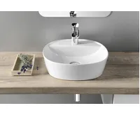 SAPHO LUGANO keramické umyvadlo na desku, Ø 40cm, bílá (6)