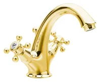 SAPHO ANTEA stojánková umyvadlová baterie vysoká s výpustí, zlato