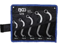 BGS Klíče oboustranné očkové, S forma, 10x11 - 18x19 mm, 5dílná (2)