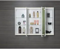 SAPHO BATU galerka 100x71x15cm, 2x LED osvětlení, bílá lesk (5)