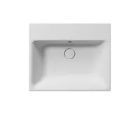 GSI NUBES keramické umyvadlo 60x50cm, bez otvoru, bílá mat (1)