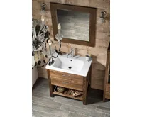 SAPHO BRAND zrcadlo v dřevěném rámu 60x80cm, mořený smrk (4)