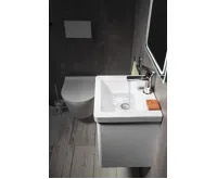 SAPHO CITY keramické umyvadlo hranaté 40x35cm, bílá (4)