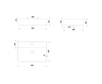 CERASTYLE GALI keramické umyvadlo 60x42cm, bílá (7)