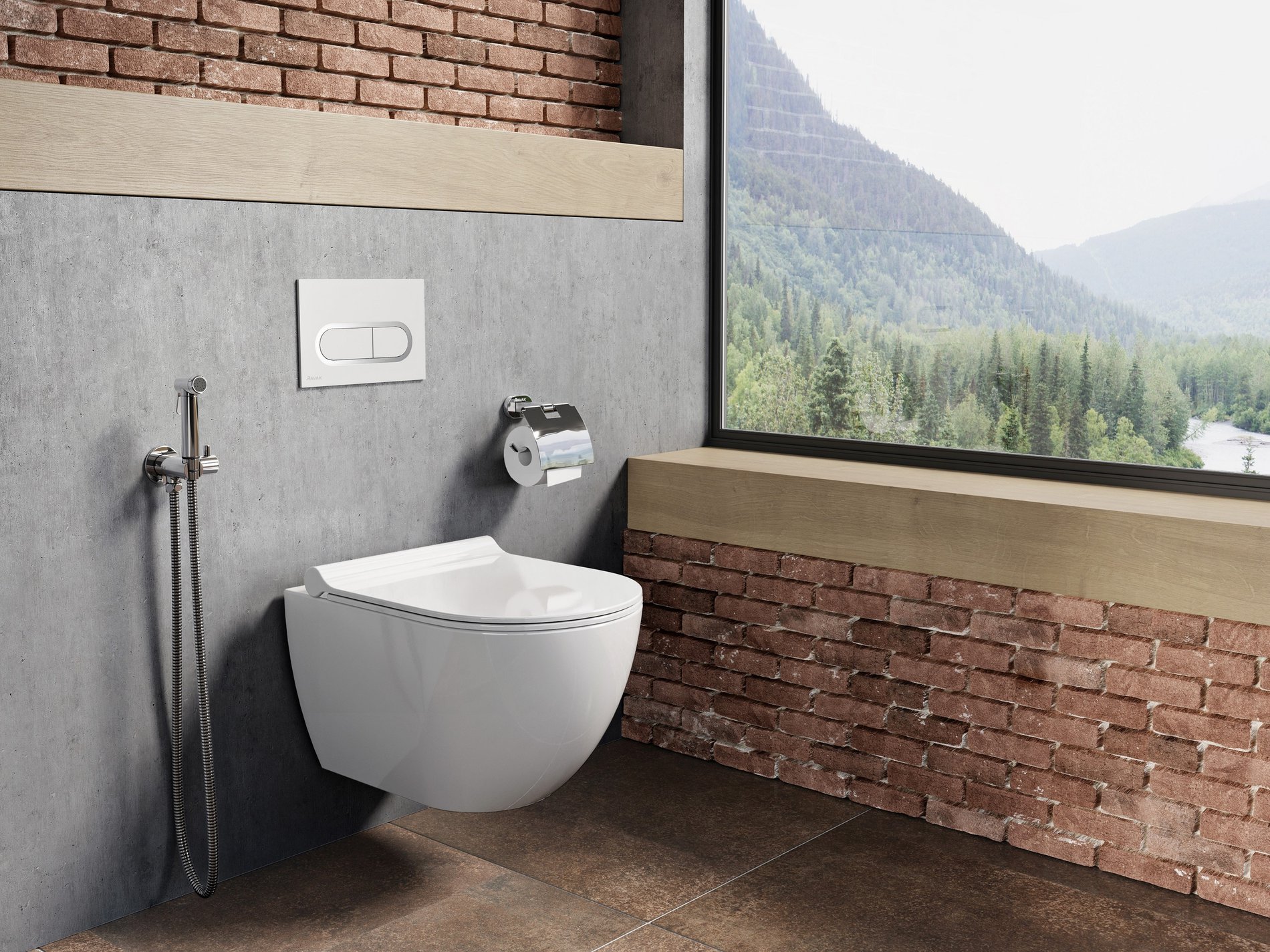 Ravak wc uni chrome rimoff závěsný white