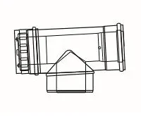 ALMEVA LIL revizní T-kus se změnou směru 60/100