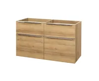 Mailo, koupelnová skříňka, dub, 4 zásuvky, 1210x700x480 mm