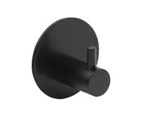 SAPHO Samolepící háček, kulatý, černá mat SAPHO Samolepící háček, kulatý, černá mat