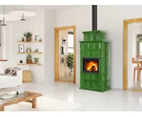 ROMOTOP Designový kachlový krb BARACCA 11 s kobkou (2)