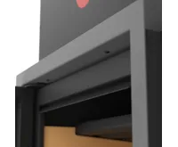 HS Flamingo Krycí rámeček krbové vložky FLAMINGO X15, 46 mm, šedý (2)