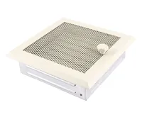 HS Flamingo Krbová mřížka 16x16 cm, krémový brokát s žaluzií