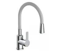 Eisl Flexo světle šedá / lesklý chrom