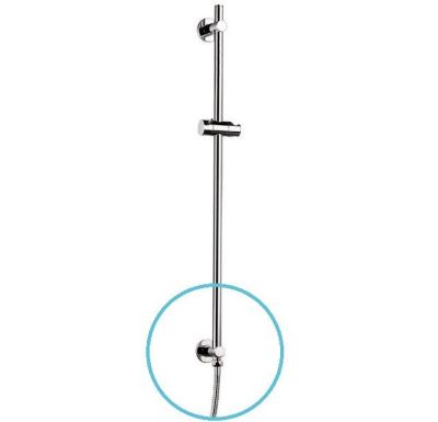 SAPHO Sprchová tyč s vývodem vody, posuvný držák, 720mm, chrom