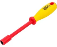 BGS Šroubovák na nástrčné klíče VDE, šestihran, 10 mm, Délka čepele 125 mm