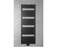 AQUALINE TONDI otopné těleso rovné 600x1690 mm, středové připojení, černá mat (3)